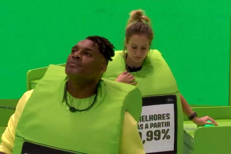 Fred Nicácio e Bruna Griphao na Prova do Líder