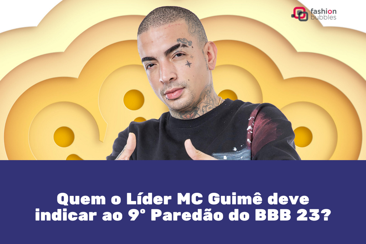Montagem de MC Guimê como Líder para ilustrar a enquete BBB 23