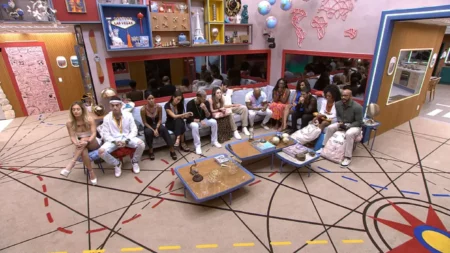 Brothers reunidos durante a votação do 9º Paredão do BBB 23