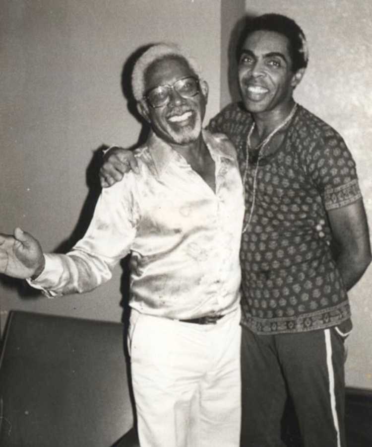 Gil e seu pai, José, em 1981.