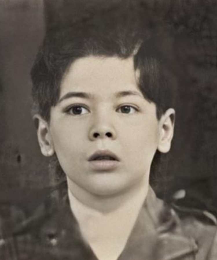 Foto de Silvio Santos quando criança.