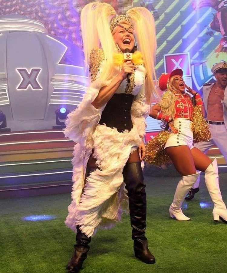 Xuxa no seu XuChá, em 23 de outubro de 2016.