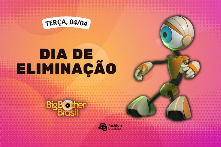 fundo rosa e laranja com imagem do robô e que horas começa o BBB 23 hoje, 04/04