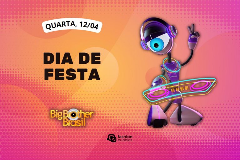 fundo rosa e laranja com imagem do robô e que horas começa o BBB 23 hoje, 12/04
