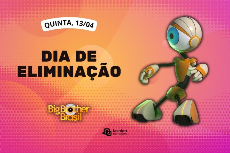 fundo rosa e laranja com imagem do robô e que horas começa o BBB 23 hoje, 13/04