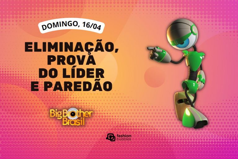 fundo rosa e laranja com imagem do robô e que horas começa o BBB 23 hoje, 16/04