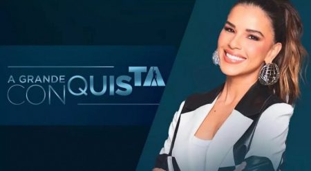 Logo A Grande Conquista com a imagem da Mariana Rios