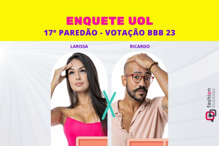 Montagem de Enquete BBB 23 do 17º Paredão