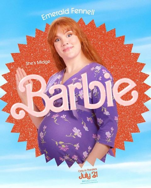 Cartaz do filme Barbie com a Barbie de Emerald Fenneli