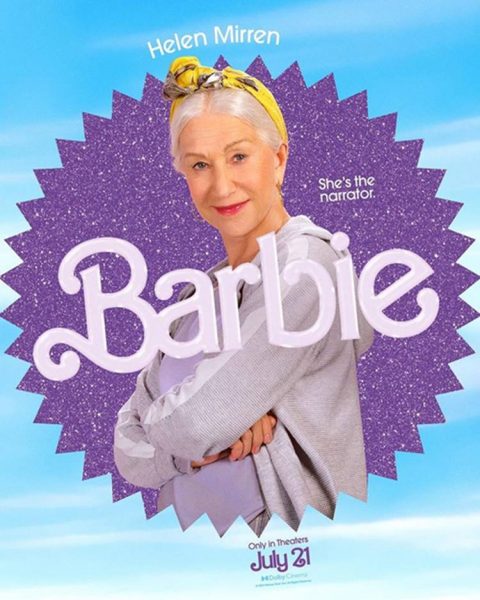 Cartaz do filme Barbie com Helen Mirren