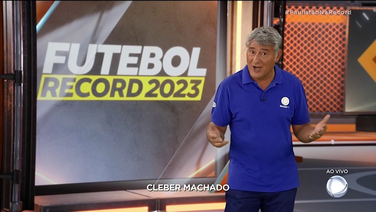 Cleber Machado na Globo e na Record TV.