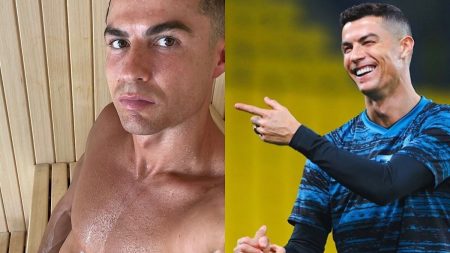 Cristiano Ronaldo nas redes.