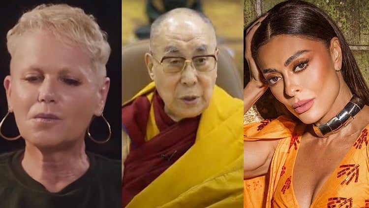 Dalai Lama e famosos.