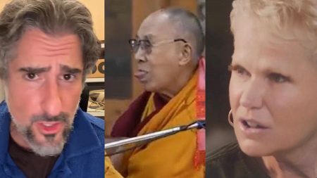 Dalai Lama e famosos.