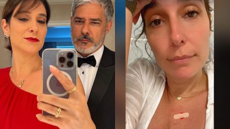 Natasha Dantas e William Bonner.