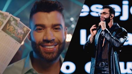 Gusttavo Lima trabalhando para Caixa.