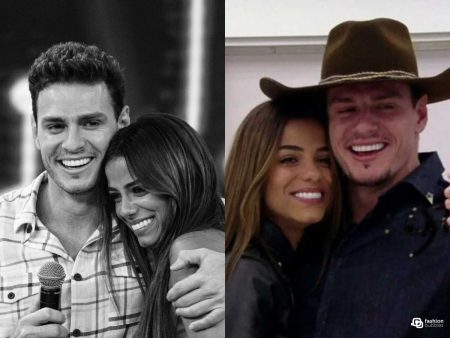 Montagem com fotos de Key Alves e Gustavo, ex-BBBs 23, em selfie no espelho e em programa de TV.