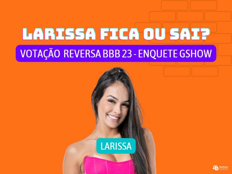 Montagem com foto de Larissa do BBB 23.