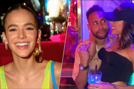 Bruna Marquezine pede música em show de Thiaguinho e gera climão com namorada de Neymar; veja reação