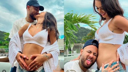 Neymar e Bruna Biancardi serão papais.