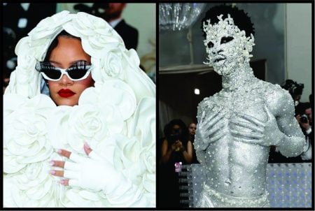 Rihanna quebra a web ao aparecer com vestido inusitado; veja outros looks do Met Gala