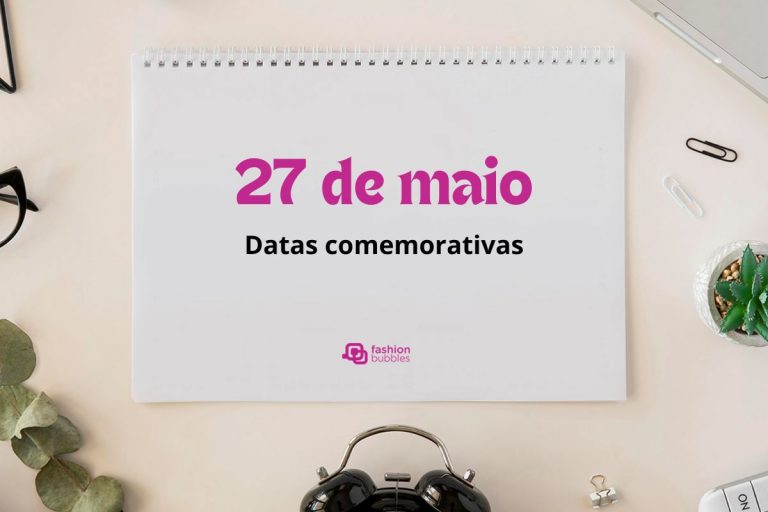 Foto de calendário com a data 27 de maio