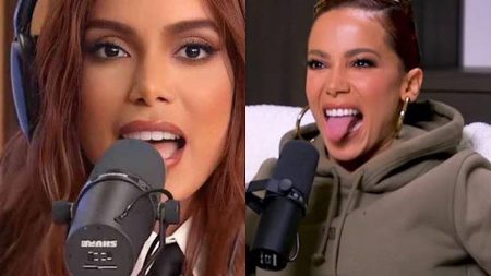 Anitta em podcast.