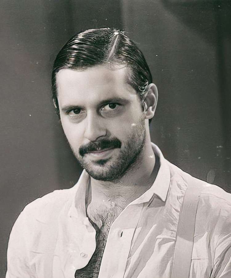 Antônio Fagundes em foto de 1977, em preto e branco