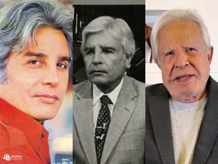 Montagem com 3 fotos de Cid Moreira durante sua carreira e vida