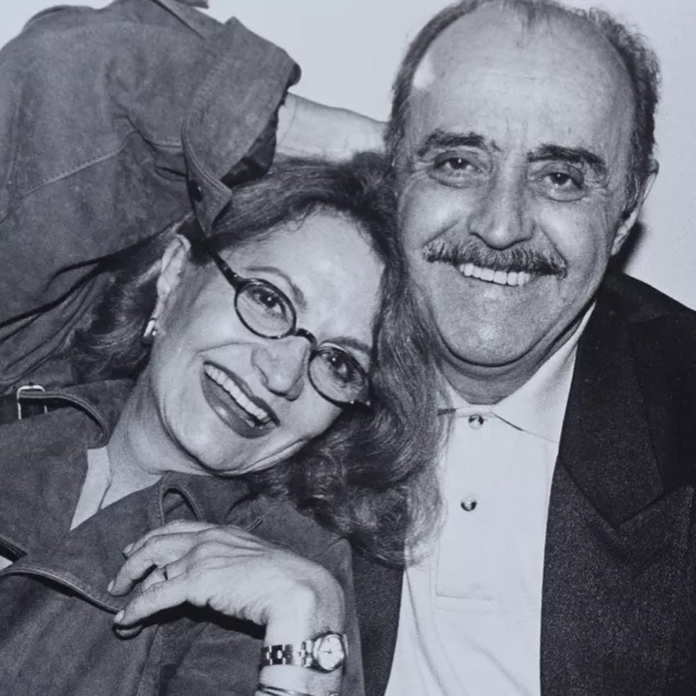 Ator e a esposa Rosamaria Murtinho, em foto antiga preto e branco