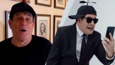 Sergio Mallandro nu de Mateus Solano.