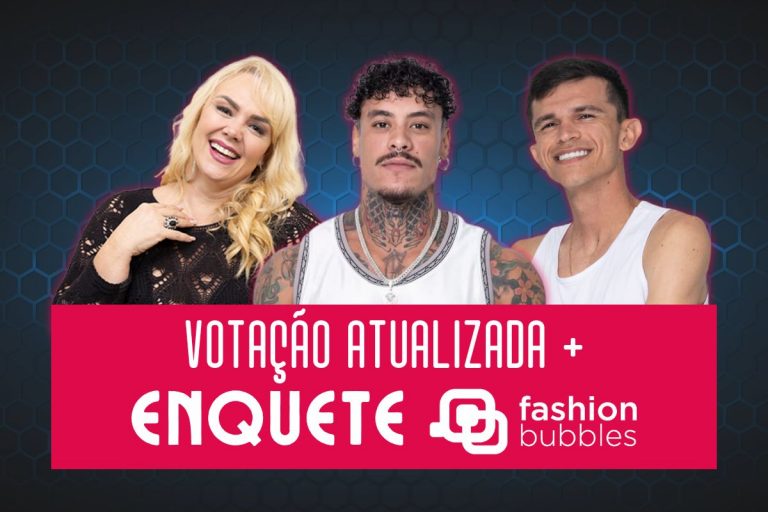 montagem com os 3 participantes da Enquete Fashion Bubbles da 4ª Zona de Risco de A Grande Conquista