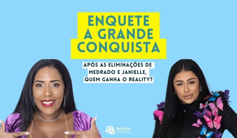 Montagem com Janiele e Medrado, eliminadas de A Grande Conquista