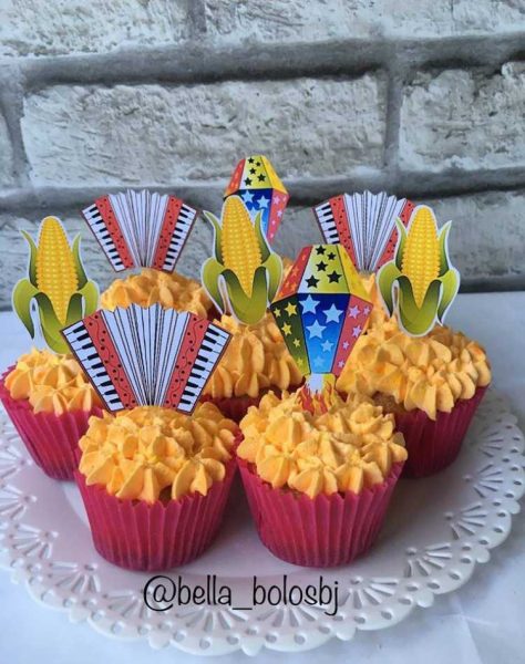 Cupcakes para festas juninas: 49 fotos com ideias para decorar ...