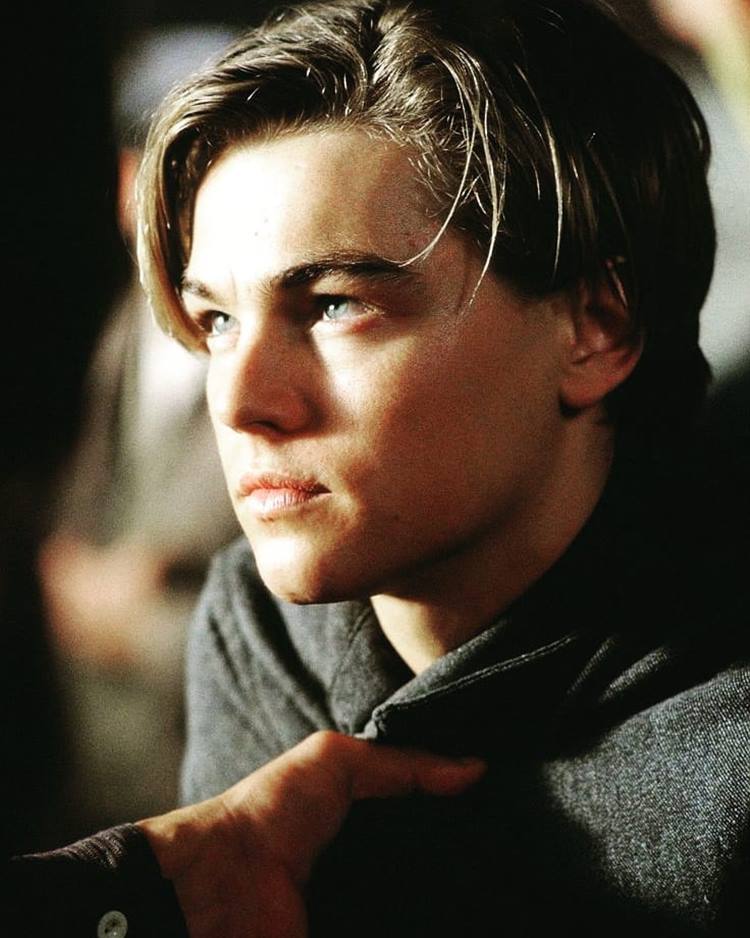 Ator Leonardo DiCaprio no filme Titanic