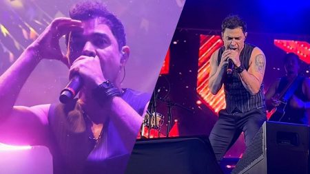 Zezé Di Camargo em show.