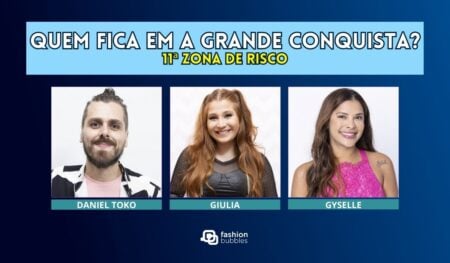 Enquete A Grande Conquista + Votação R7: Daniel, Giulia ou Gyselle, quem fica na 11ª Zona de Risco? E quem sai?