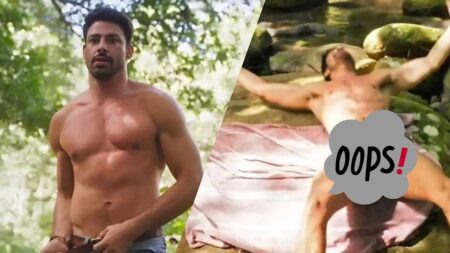 Cauã Reymond de cueca em Terra e Paixão.