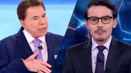 Dudu Camargo e Silvio Santos.