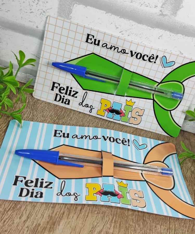 Kit digital personalizado para Dia dos Pais com mimo caneta