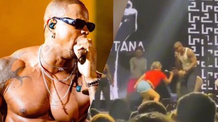 Leo Santana no palco.