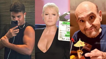 Édgar Vivar, Sr. Barriga, Marcelo Cady e Xuxa.