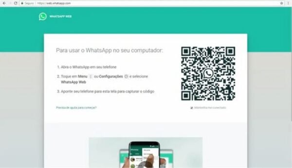 print do WhatsApp Web, app que ajuda a resolver problemas com o WhatsApp