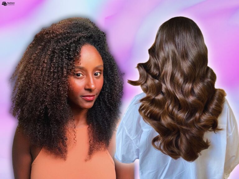 Montagem com duas mulheres de cabelo em corte em V feminino