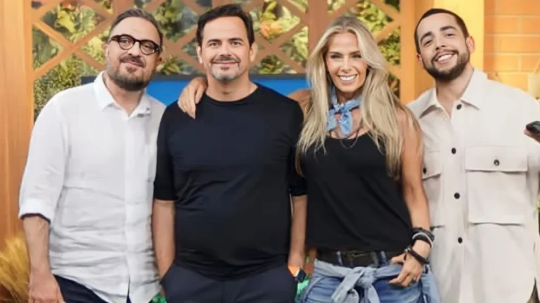 Adriane Galisteu, Rodrigo Carelli e Márvio Lúcio.