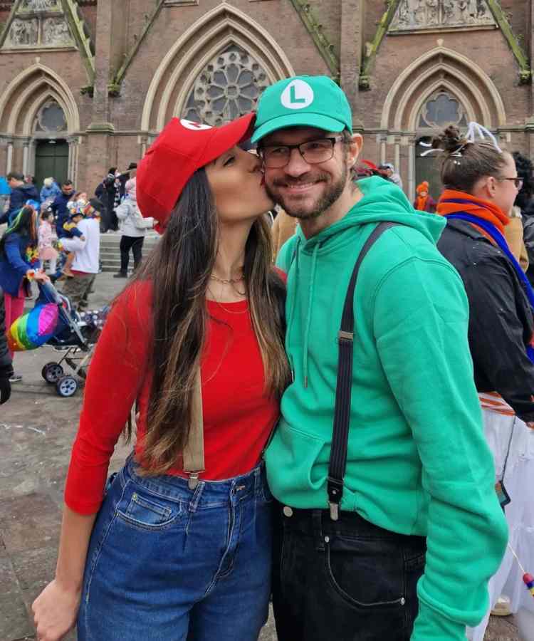 Fantasia de casal para o Halloween: Mário e Luigi