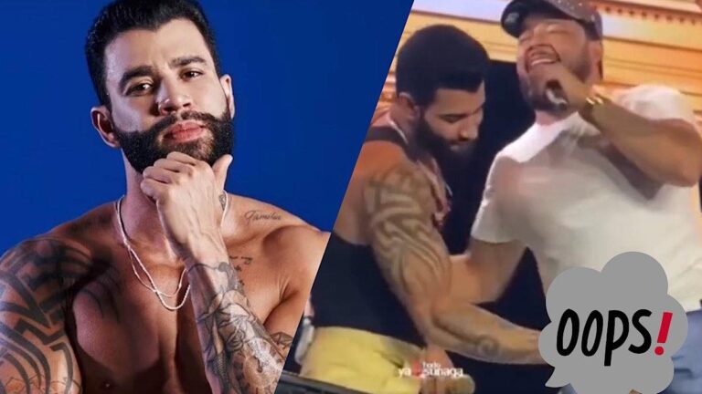 Gusttavo Lima durante show no sul do Brasil.