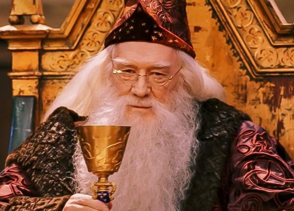 Richard Harris foi o primeiro Albus Dumbledore