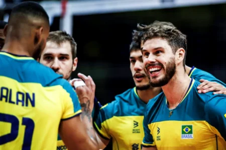 Com show de Darlan, Brasil supera República Theca e vence a segunda no Pré-Olímpico de Vôlei Masculino