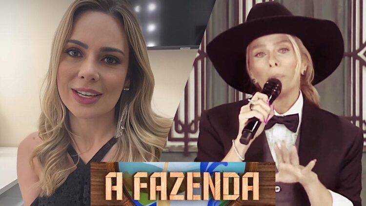 Rachel Sheherazade nos bastidores da Record TV.